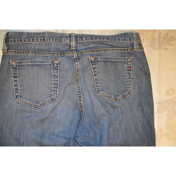 GAP Jeans Women’s 10 Blue Denim Medium Wash Mid Rise Long & Lean Stretch (F) - Picture 5 of 9